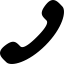 ikona z czarną słuchawką do kontaktu telefonicznego